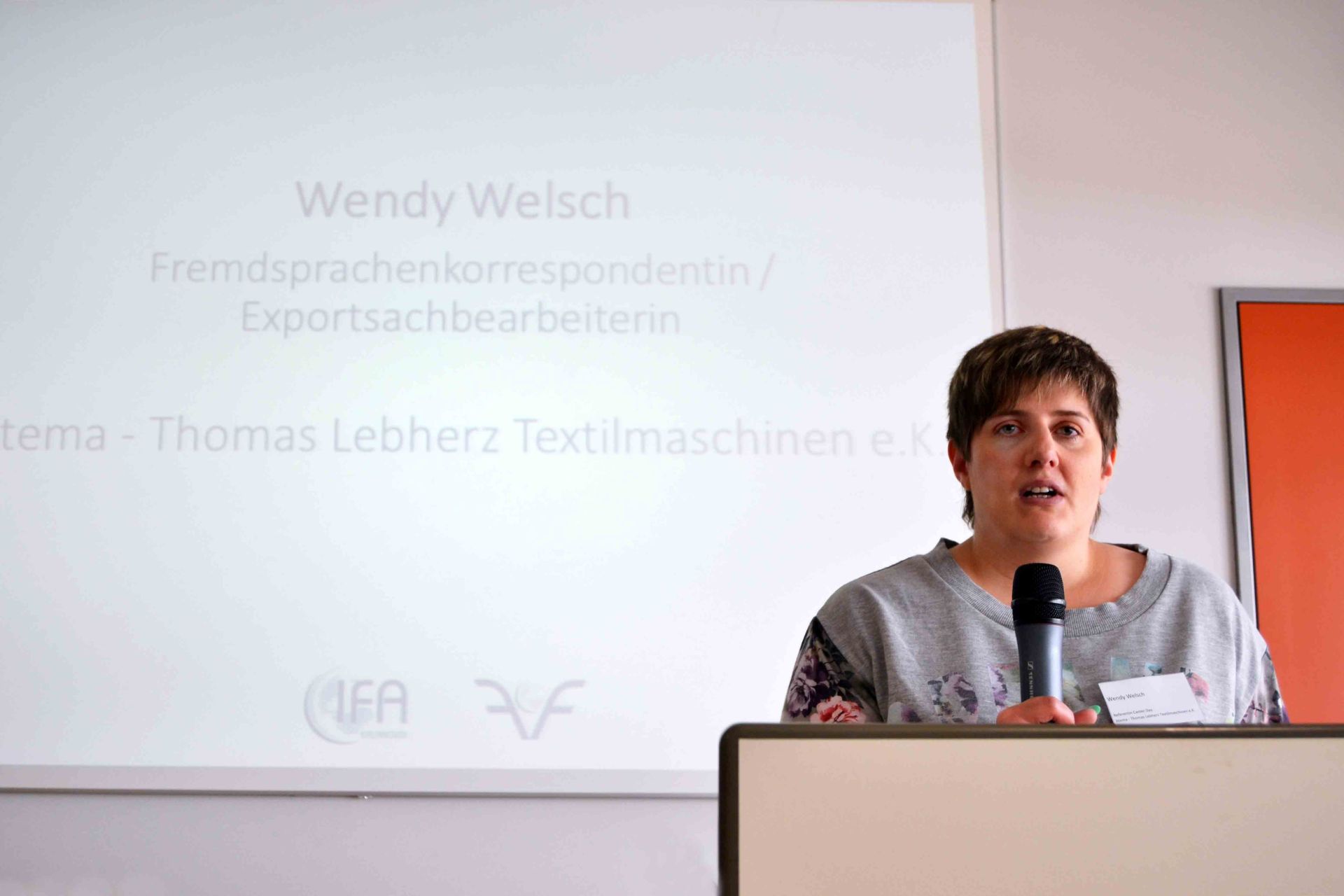 Referentin Wendy Welsch beim IFA Career Day 2017