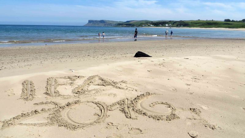 Schriftzug IFA 2016 im Sand am Meer